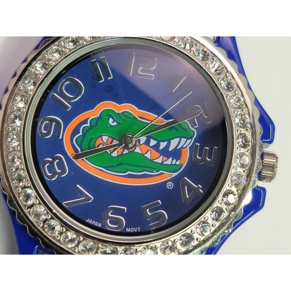 Florida Gators Blue Silicone Band Wrist Watch Crystal Bezel Unisex College Works - Picture 3 of 12